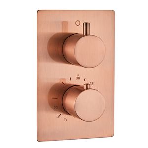 Saniclear Copper complete inbouw thermostaat geborsteld koper