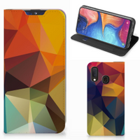 Samsung Galaxy A20e Stand Case Polygon Color