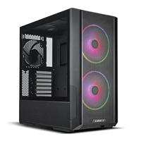 LIAN LI LANCOOL 216 Gaming PC Case Zwart - E-ATX behuizing - Gaming PC Case - PC Case RGB - Gaming behuizing met 2X RGB ventilator 160mm - Computerkast Midi Tower