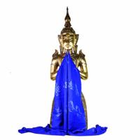 Tibetaanse luxe Katha Sjaal - Blauw - XL