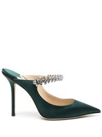 Jimmy Choo mules Bing 100 mm à ornements - Vert