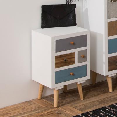 Bendt Nachtkastje 'Alice' met 4 laden, kleur Meerkleurig