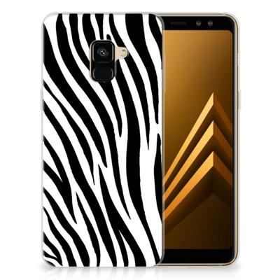 Samsung Galaxy A8 Plus (2018) TPU Hoesje Zebra