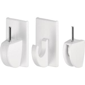 tesa POWERSTRIPS® Vario gordijnhaak Wit Inhoud: 4 stuk(s)