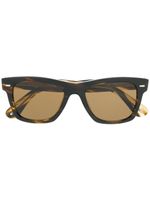 Oliver Peoples lunettes de soleil teintées à monture carrée - Marron