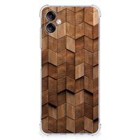 Stevig Telefoonhoesje voor Samsung Galaxy A05 Wooden Cubes