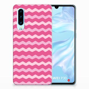 Huawei P30 TPU bumper Waves Pink