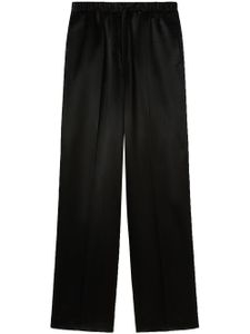 Jil Sander pantalon à fini satiné - Noir