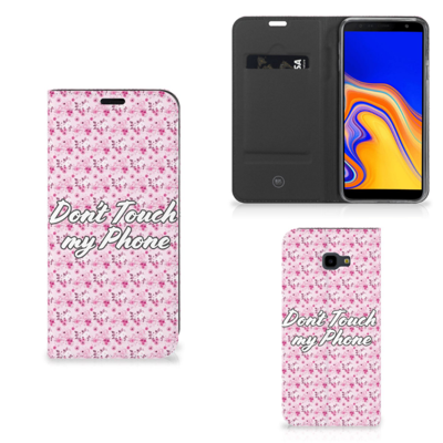 Samsung Galaxy J4 Plus Design Case Flowers Pink DTMP