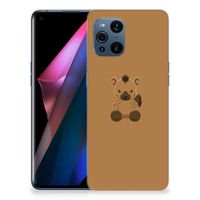 OPPO Find X3 | X3 Pro Telefoonhoesje met Naam Baby Hyena - thumbnail