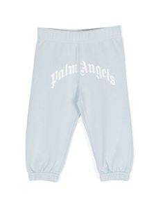 Palm Angels Kids pantalon de jogging à logo imprimé - Bleu