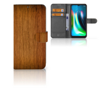 Motorola Moto G9 Play | E7 Plus Book Style Case Donker Hout