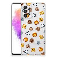 TPU bumper voor Samsung Galaxy A73 5G Dieren Emojis - thumbnail