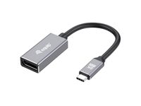 Equip 133493 video kabel adapter 0,15 m USB Type-C DisplayPort Zwart, Grijs