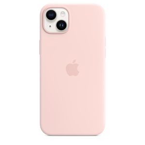 Apple Silicon Case MagSafe Case Apple iPhone 14 Plus Pink Inductieve lading, Stootbestendig