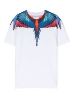 Marcelo Burlon County Of Milan Kids t-shirt en coton biologique à imprimé Wings - Blanc - thumbnail