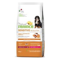 Natural trainer Dog puppy / junior medium / maxi sensitive salmon - thumbnail