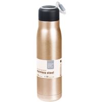 RVS thermosfles / isoleerfles voor onderweg 550 ml goud