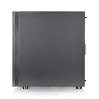 Thermaltake CA-1W1-00M1WN-01 Midi-tower PC-behuizing Zwart 3 voorgeïnstalleerde LED-ventilators, LCS-compatibel, Zijvenster, Geschikt voor DIY-waterkoeling, - thumbnail