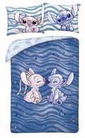 Stitch Dekbedovertrek Angel & Stitch 140 x 200 cm - katoen - thumbnail