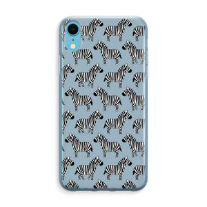 Zebra: iPhone XR Transparant Hoesje