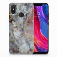 Xiaomi Mi 8 TPU Siliconen Hoesje Marmer Grijs