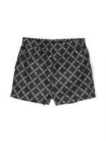 Michael Kors Kids short à imprimé monogrammé - Noir