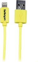 StarTech.com USB-kabel voor Apple Lightning naar USB, voor iPhone, iPod, iPad, 1 m, geel (USBLT1MYL)