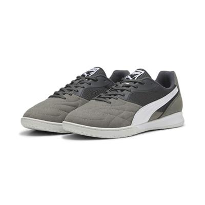 PUMA Unisex King Top It voetbalschoen, Shadow Grey PUMA Wit Glacial Grey, 44 EU