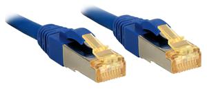 LINDY 47278 RJ45 Netwerkkabel, patchkabel CAT 6a (losse kabel CAT 7) S/FTP 1.50 m Blauw Snagless 1 stuk(s)