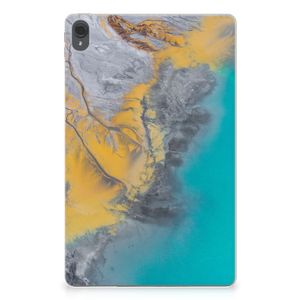 Lenovo Tab P11 | P11 Plus Tablet Back Cover Marble Blue Gold