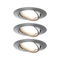 Paulmann 93421 Base Inbouwlamp Set van 3 stuks LED LED 15 W IJzer (geborsteld) - thumbnail