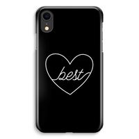 Best heart black: iPhone XR Volledig Geprint Hoesje - thumbnail