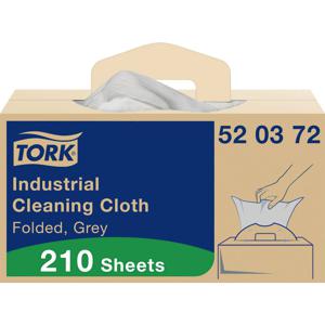 Tork 520372 schoonmaakdoek Papier Grijs 210 stuk(s)