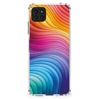 Shockproof Case voor Samsung Galaxy A22 5G Regenboog - thumbnail