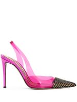 Alexandre Vauthier escarpins à ornements en cristal 105 mm - Rose