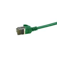 LogiLink CQ9055S RJ45 Netwerkkabel, patchkabel CAT 6A U/FTP 2.00 m Groen Extreem dun, Vlambestendig, Flexibel, Folie afscherming, Halogeenvrij, Snagless, - thumbnail