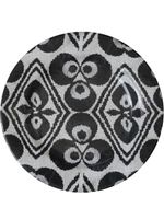 Les-Ottomans assiette en céramique Ikat (28 cm) - Blanc