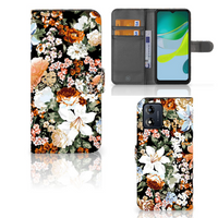 Hoesje voor Motorola Moto E13 4G Dark Flowers