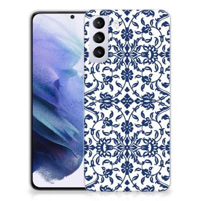 Samsung Galaxy S21 Plus TPU Case Flower Blue