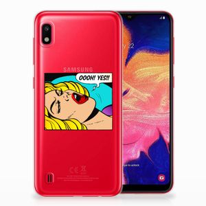 Samsung Galaxy A10 Silicone Back Cover Popart Oh Yes