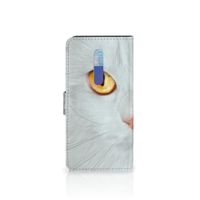 Xiaomi Redmi K20 Pro Telefoonhoesje met Pasjes Witte Kat