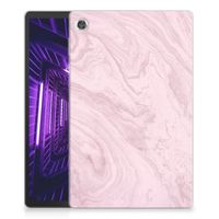 Lenovo Tab M10 Plus Tablet Back Cover Marble Pink - Origineel Cadeau Vriendin