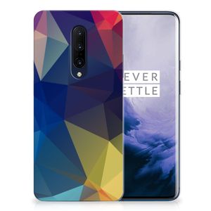 OnePlus 7 Pro TPU Hoesje Polygon Dark