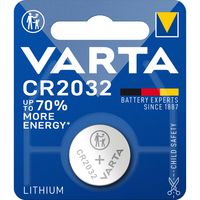 Varta Lithium-Knoopcelbatterij CR2032 | 3 V DC | 220 mAh | Zilver | 10 stuks - VARTA-CR2032 VARTA-CR2032