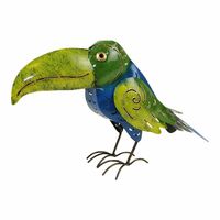 Metalen Toucan Blauw/Groen Medium