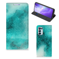 Bookcase OPPO Find X3 Lite Painting Blue - thumbnail