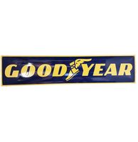 Goodyear Logo Emaille Bord - 90 x 20cm - thumbnail