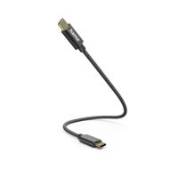 Hama USB-laadkabel USB 2.0 USB-C stekker, USB-C stekker 0.20 m Zwart 00201604