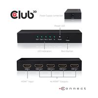 Club 3D HDMI 2.0 UHD Splitter 4 ports adapter CSV-1380 - thumbnail